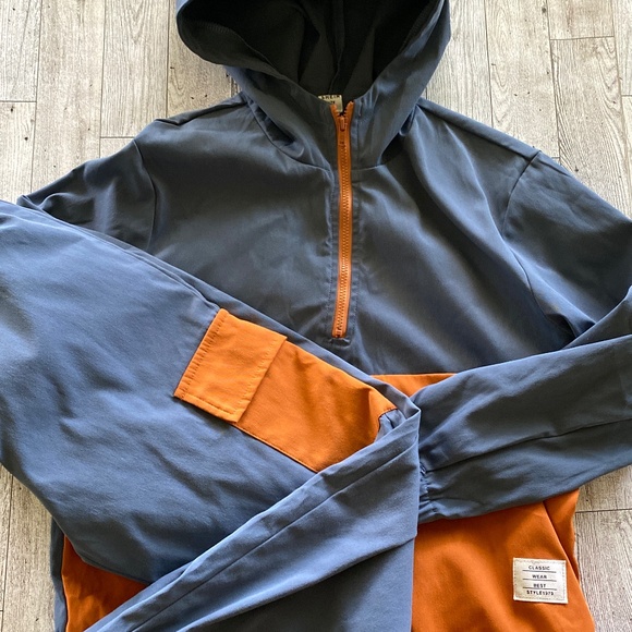 Pullover Hoodie Wind Breaker Top and Pants Set - Picture 1 of 4